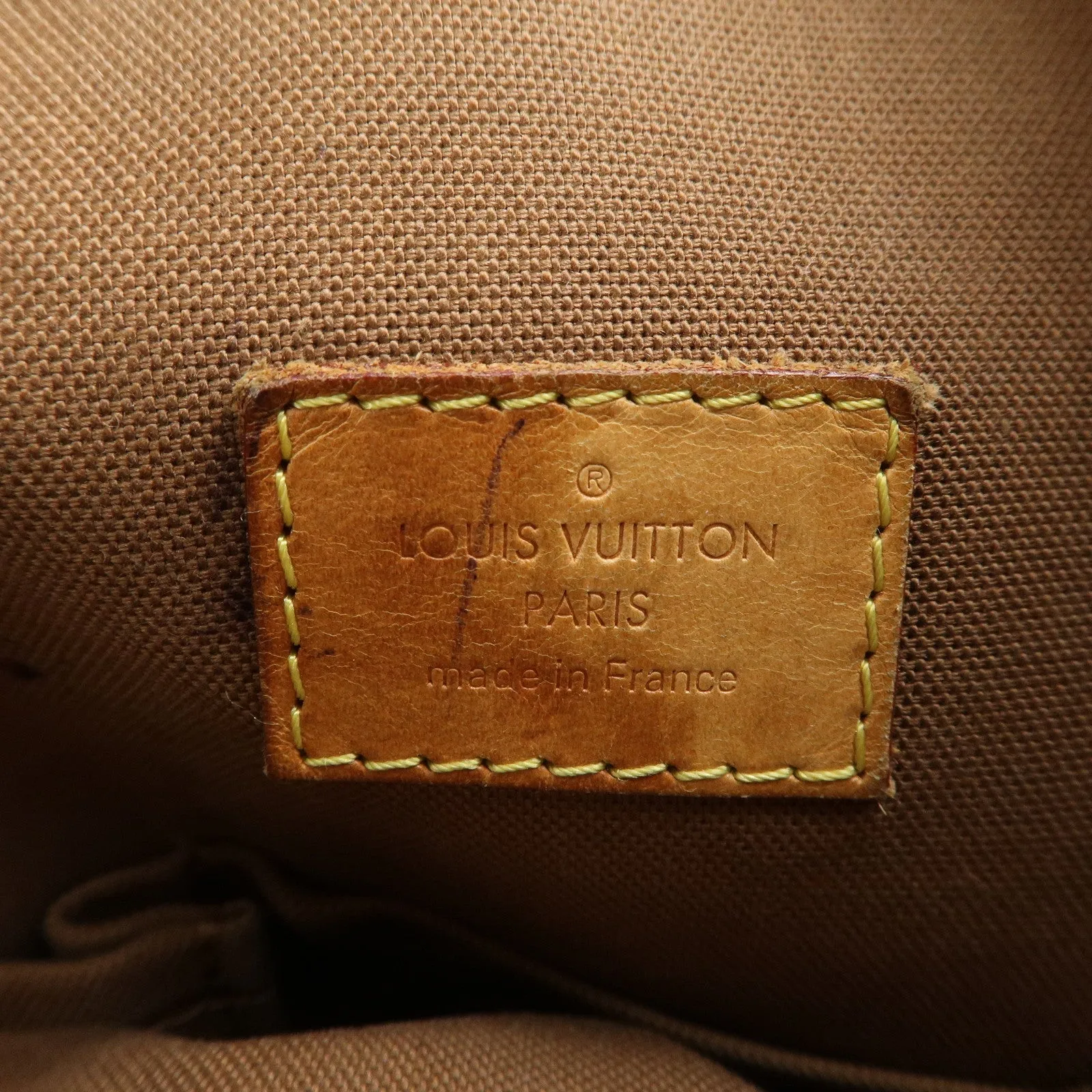 Louis Vuitton Monogram Odeon MM Shoulder Bag Brown M56389