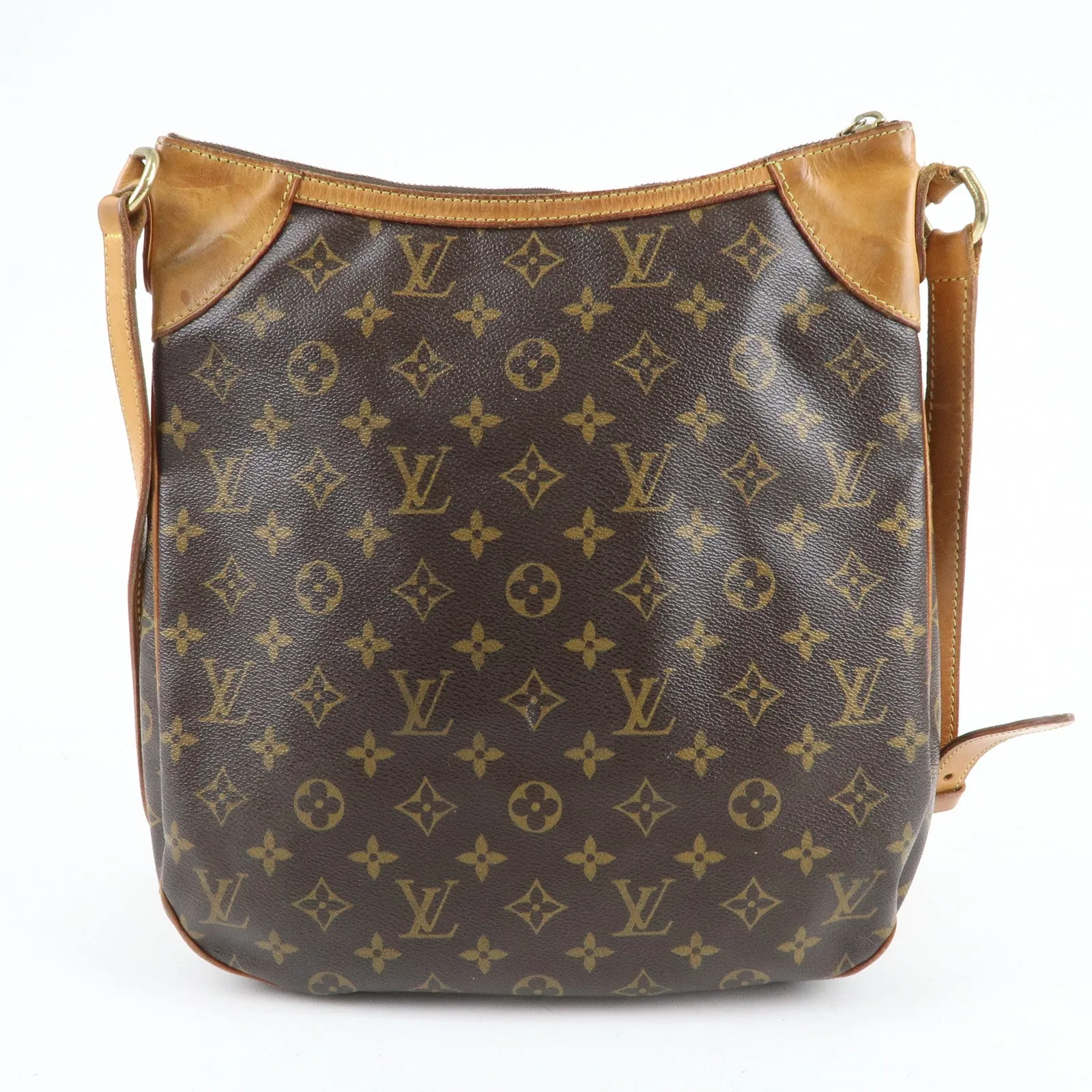 Louis Vuitton Monogram Odeon MM Shoulder Bag Brown M56389