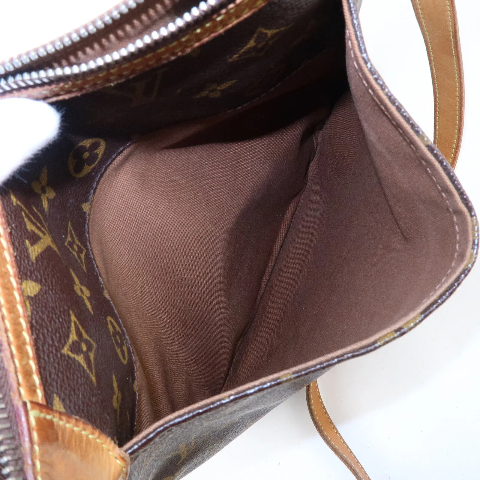 Louis Vuitton Monogram Odeon MM Shoulder Bag Brown M56389