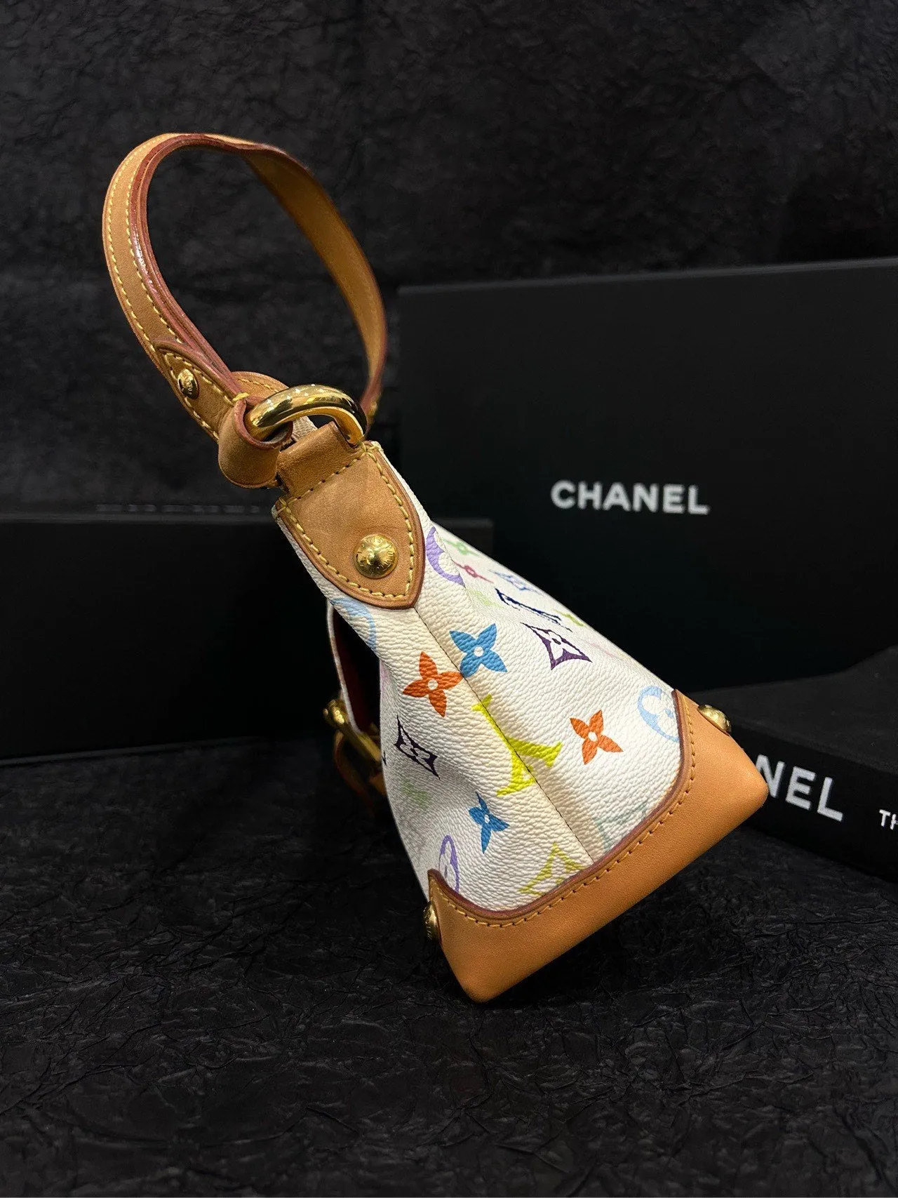 Louis Vuitton Multicolor White Monogram Shoulder Bag