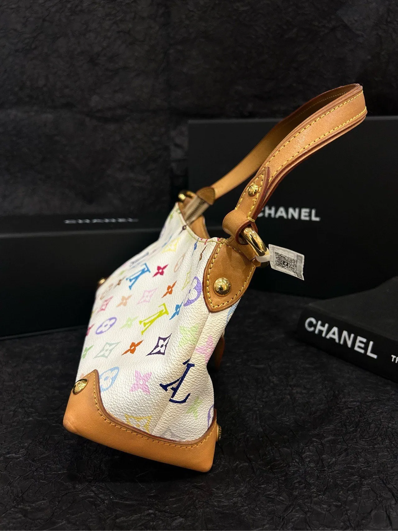 Louis Vuitton Multicolor White Monogram Shoulder Bag