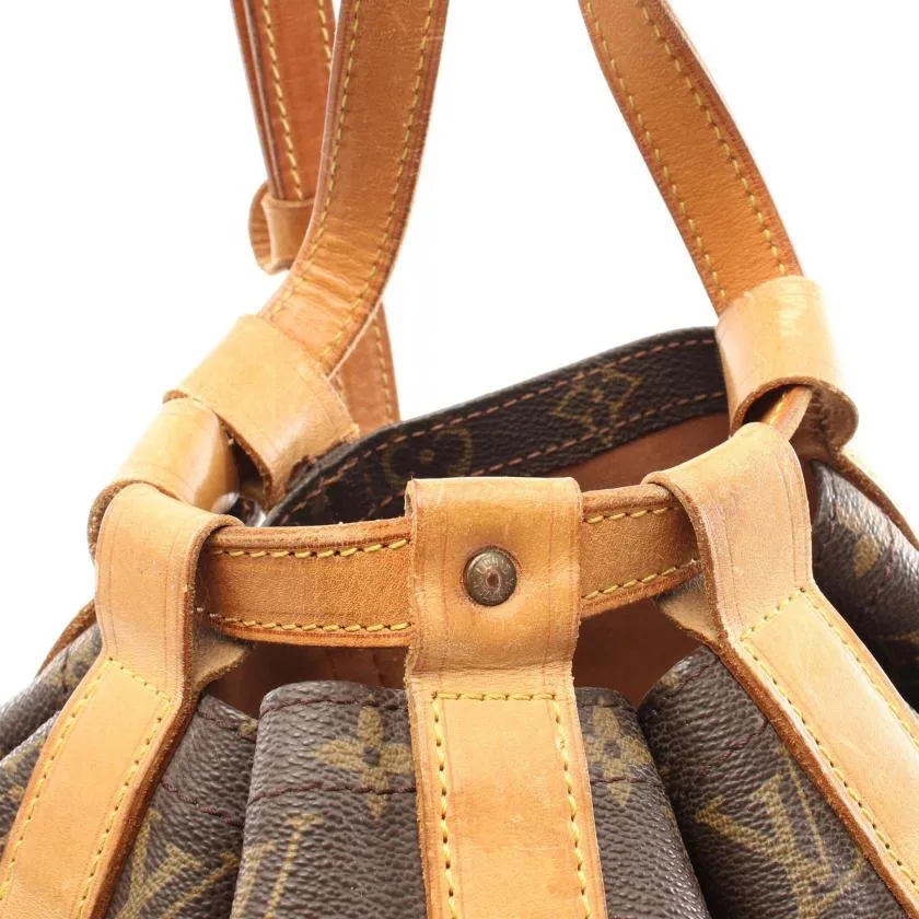 Louis Vuitton Randonne GM Monogram Shoulder Bag Brown PVC Leather Pre-Loved
