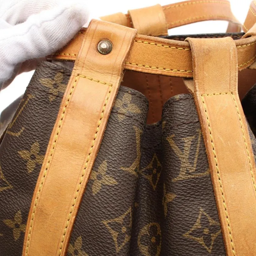Louis Vuitton Randonne GM Monogram Shoulder Bag Brown PVC Leather Pre-Loved
