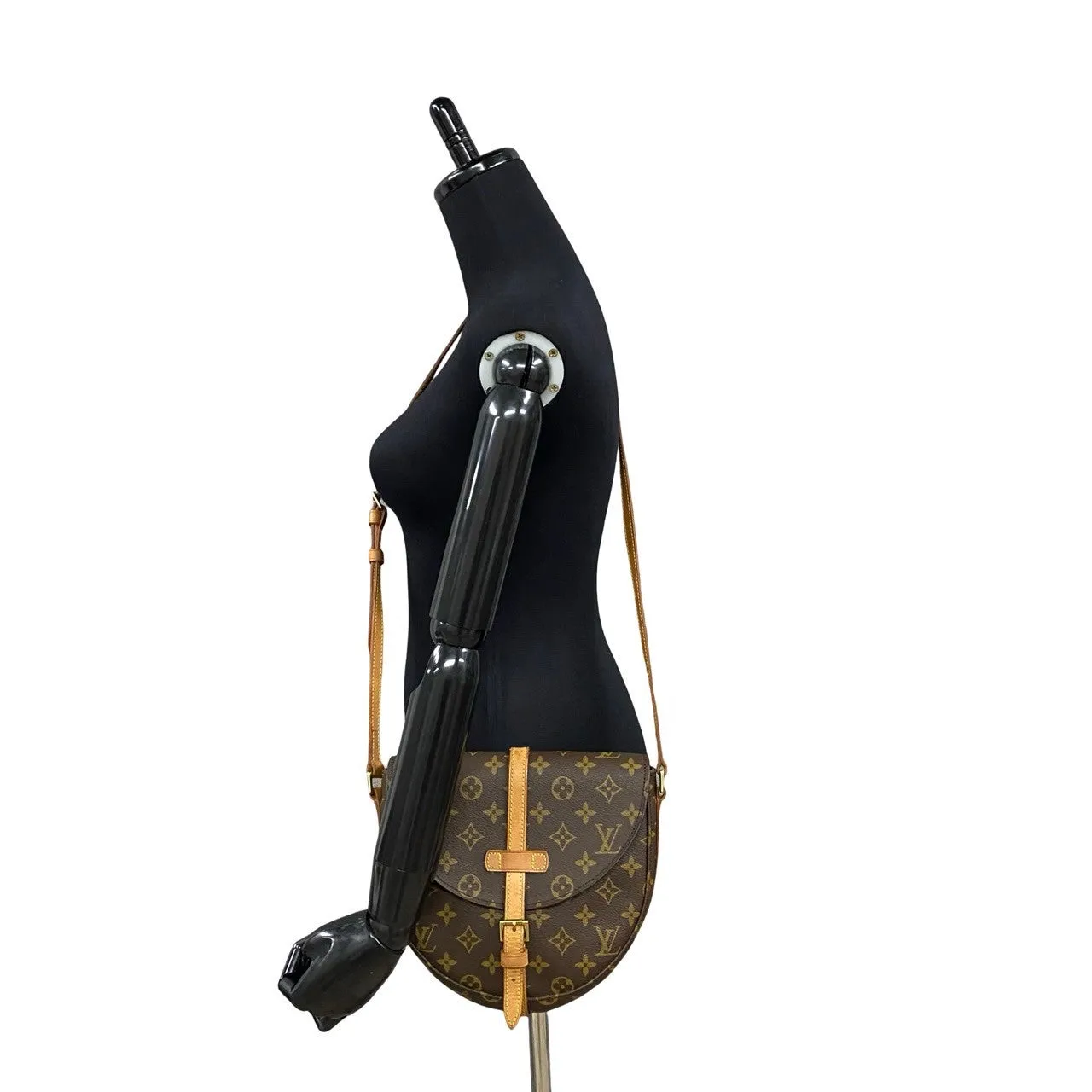 LOUIS VUITTON Shoulder Bag leather Brown Monogram Shanti