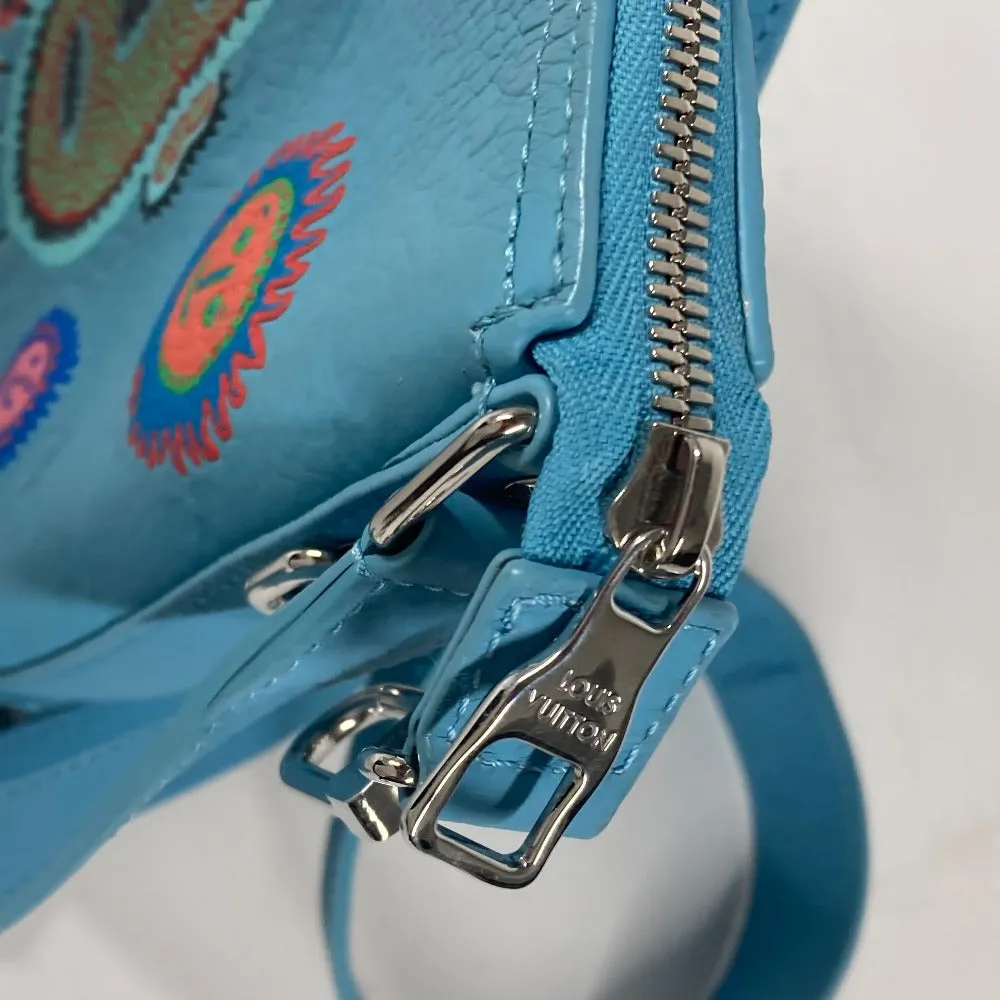 LOUIS VUITTON Shoulder Bag M21716 Taurillon Clemence Leather blue LVxYK Monogram Taurillon Clemence Hobo Cruiser