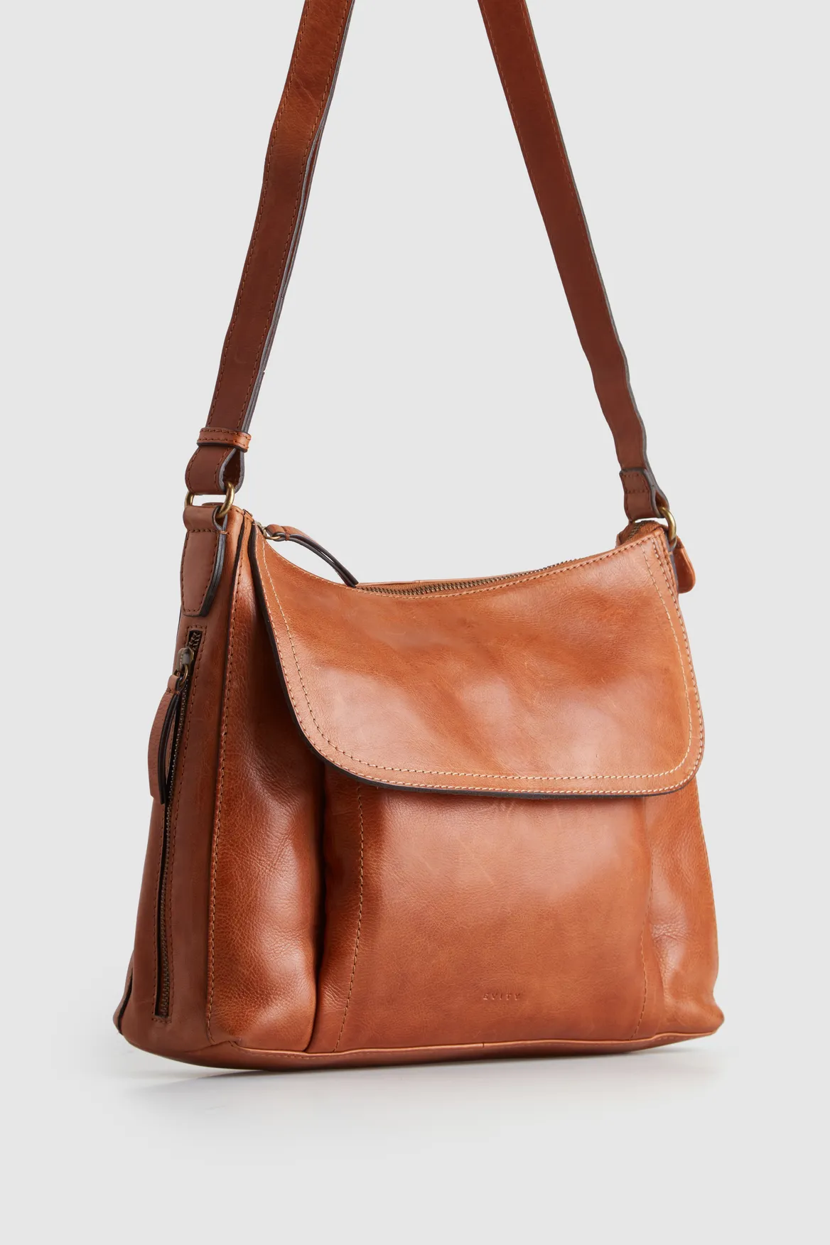 Maya Leather Large Crossbody Bag