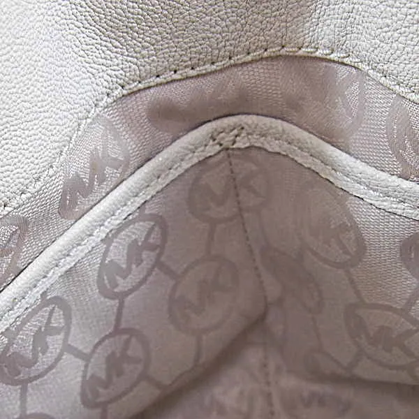 MICHAEL KORS Handbag Calfskin white 2WAY Shoulder Bag leather Women Used