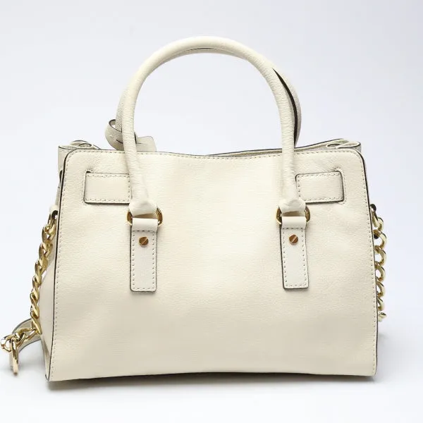 MICHAEL KORS Handbag Calfskin white 2WAY Shoulder Bag leather Women Used