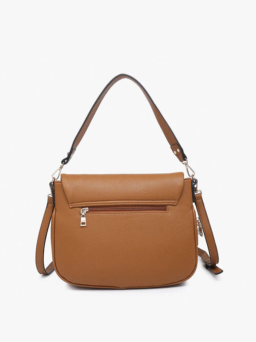 Monet Vegan Grommet Saddle Bag