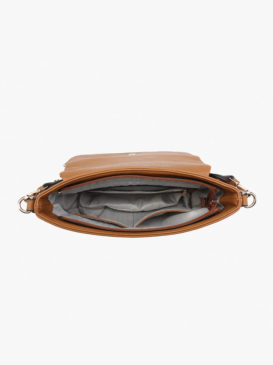 Monet Vegan Grommet Saddle Bag