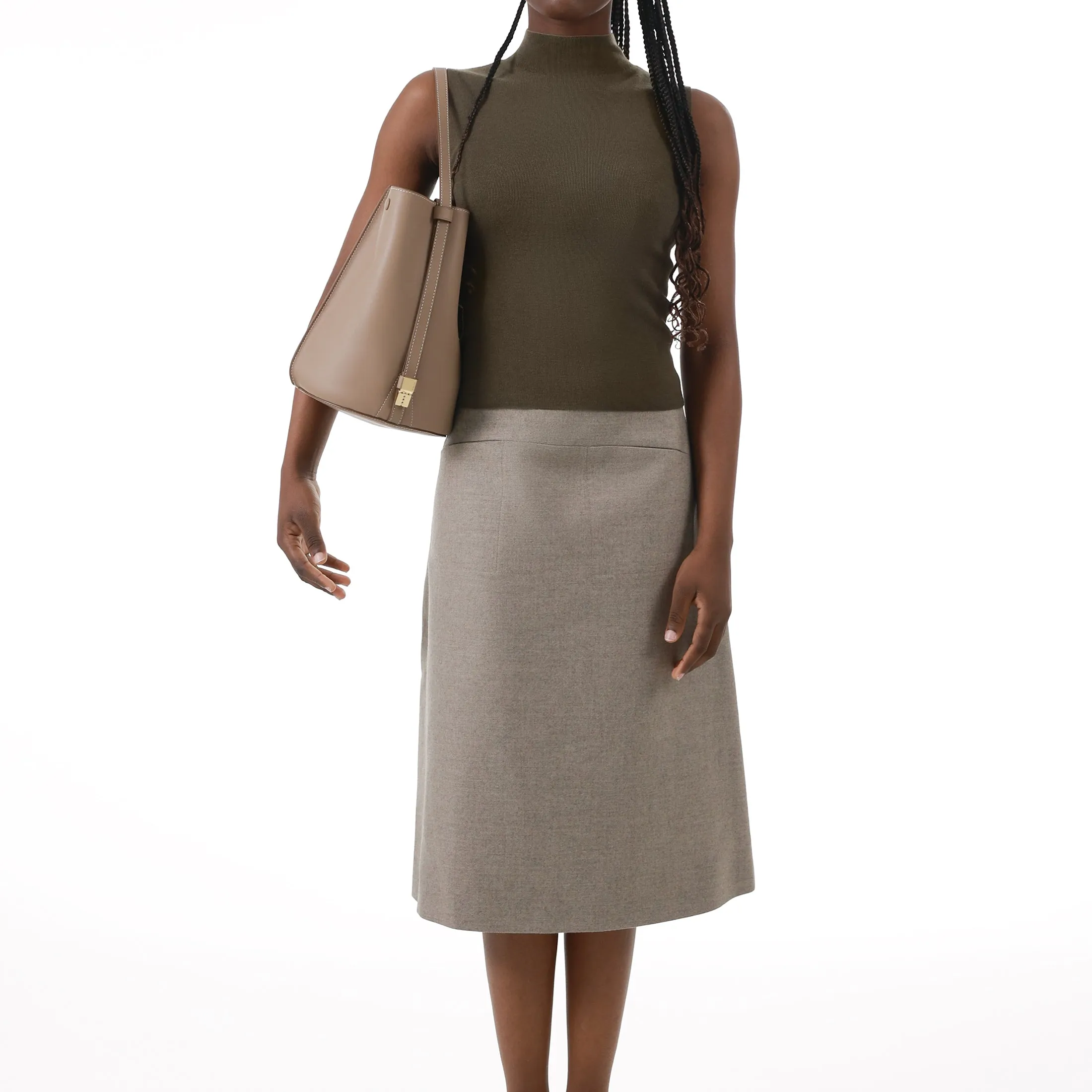 ORUKAMI Flat Hook Convertible Bucket Tote - Toffee