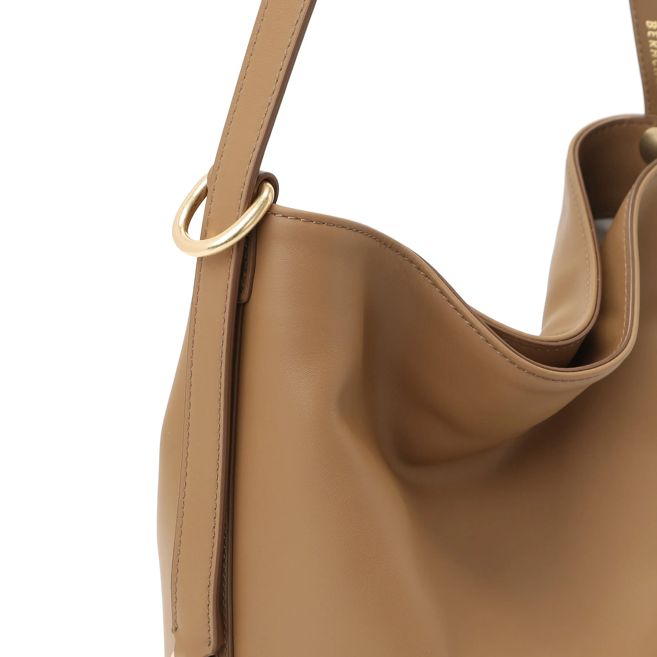 ORUKAMI Soft Convertible Bucket Bag - Camel