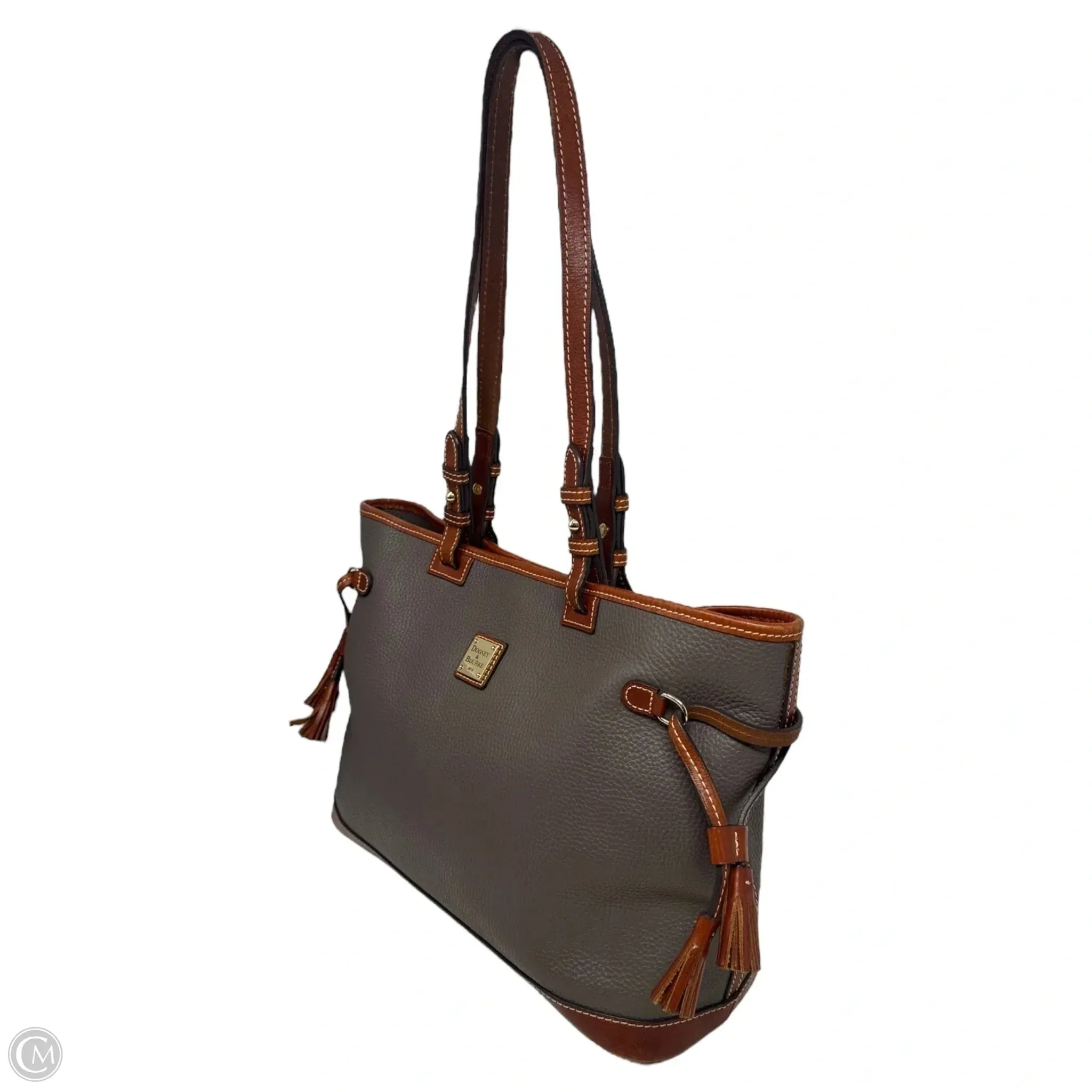 Pebble Grain Tassel Tote Designer By Dooney And Bourke, Size: Large