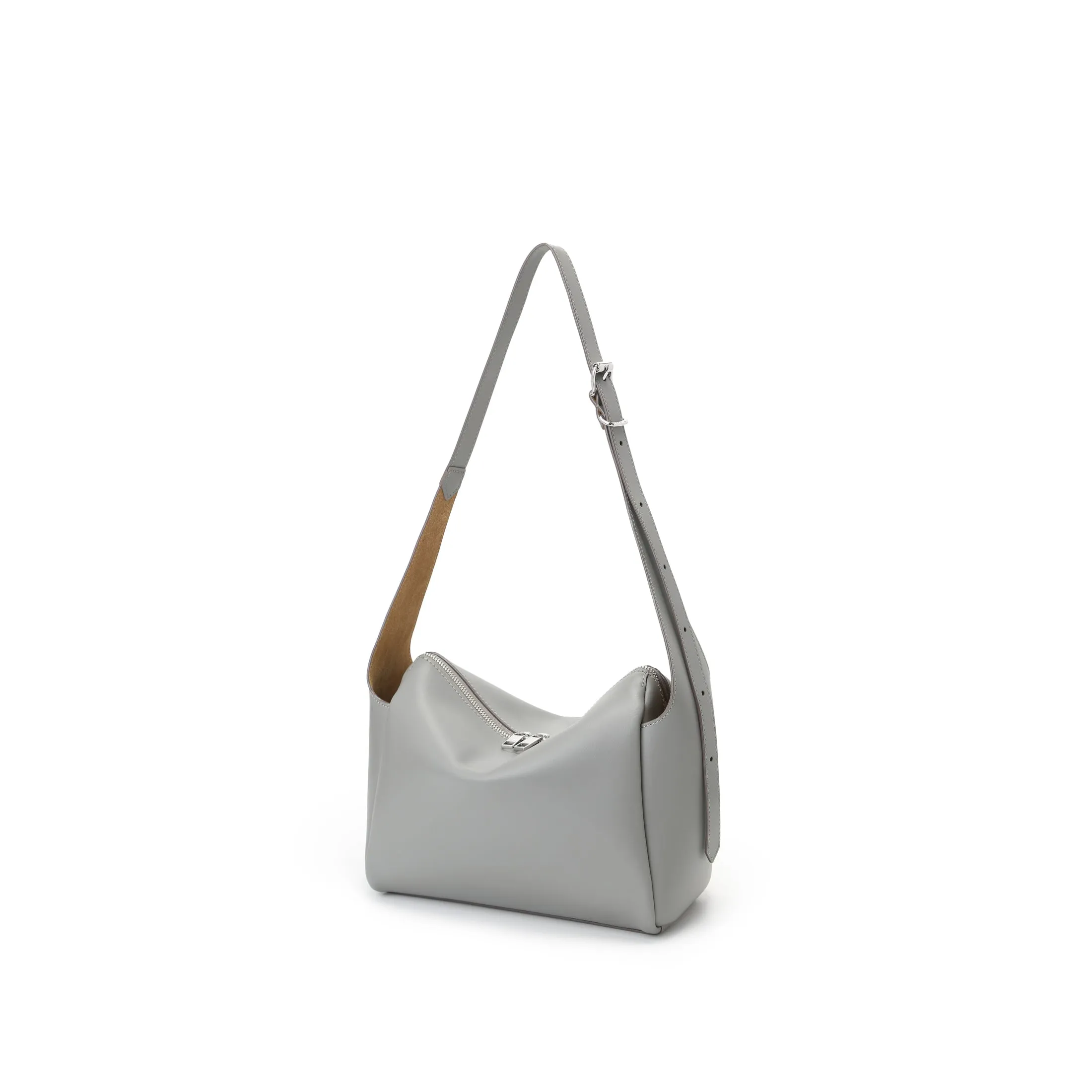 Petrichor Pockets Shoulder Bag - Light Grey