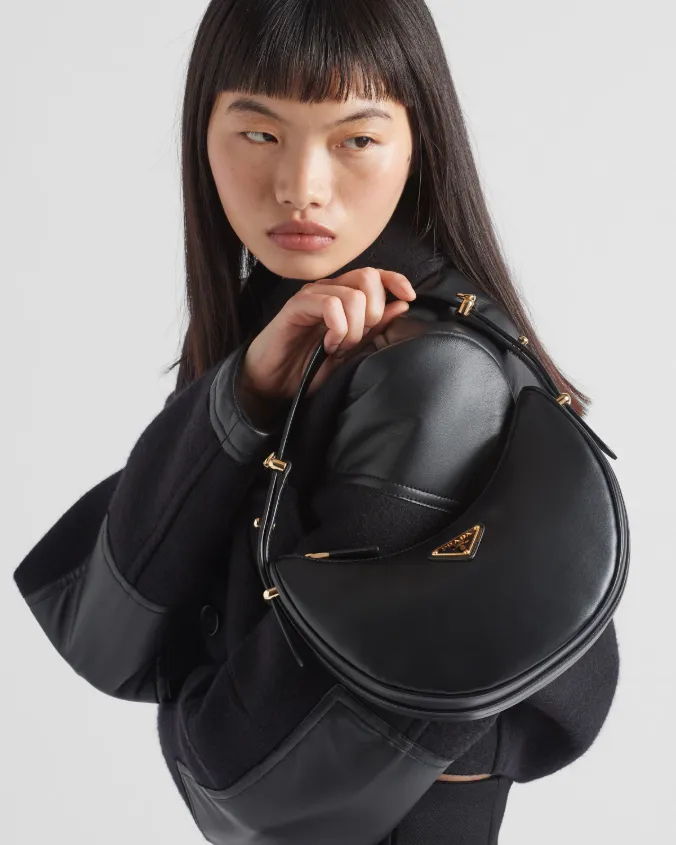 Prada arqu?? small leather shoulder bag