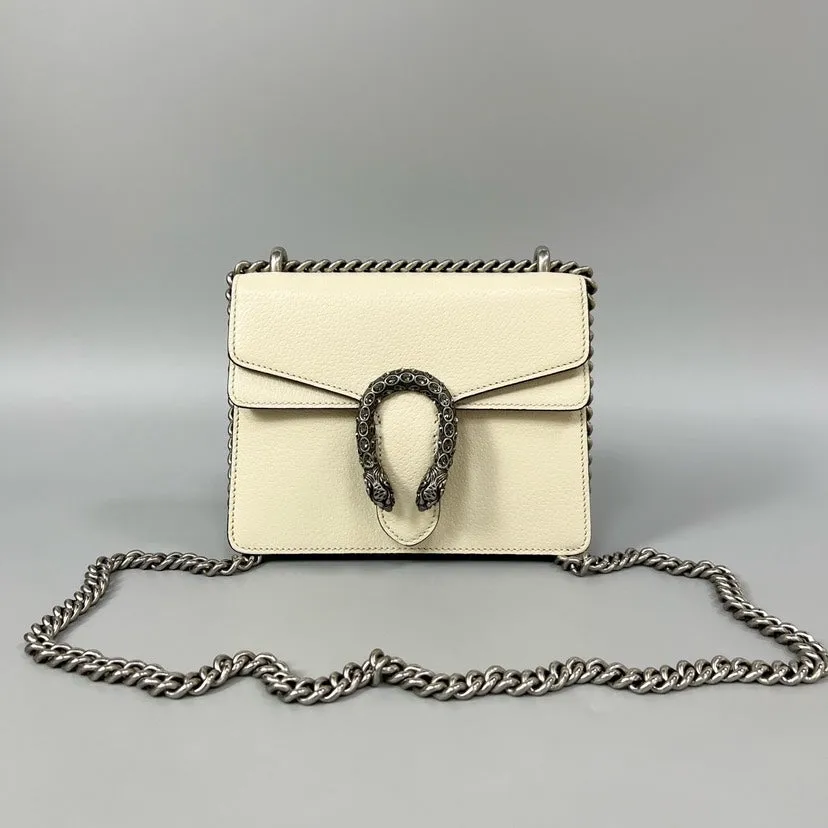 Preloved Gucci Dionysus Rhinestone White Shoulder Bag