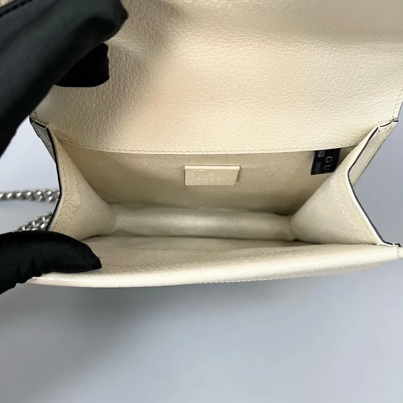 Preloved Gucci Dionysus Rhinestone White Shoulder Bag
