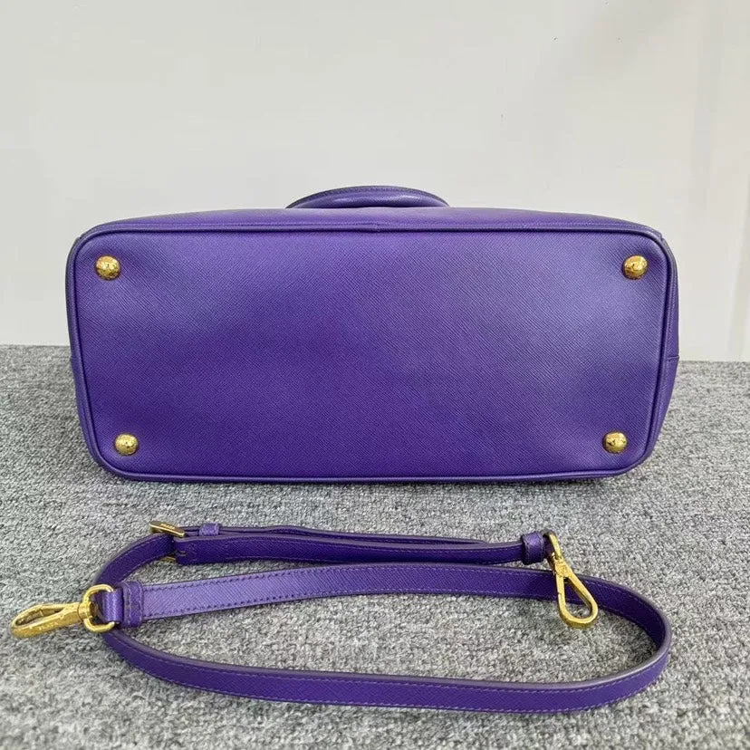 Preloved Prada Saffiano Bag SJZ2-44 Purple Shoulder Bag