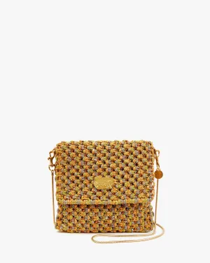 Ramya Handbags - Crossbody - Ramya Neon Multi Metallic Crochet