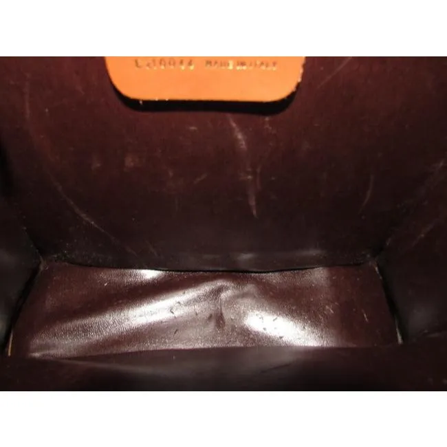 Salvatore Ferragamo Shoulder Clutch Two Way Envelope Style Or Caramel Brown Leather Cross Body Bag