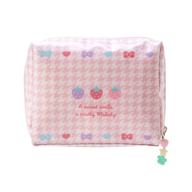 Sanrio Retro Houndstooth Zipper Pouch