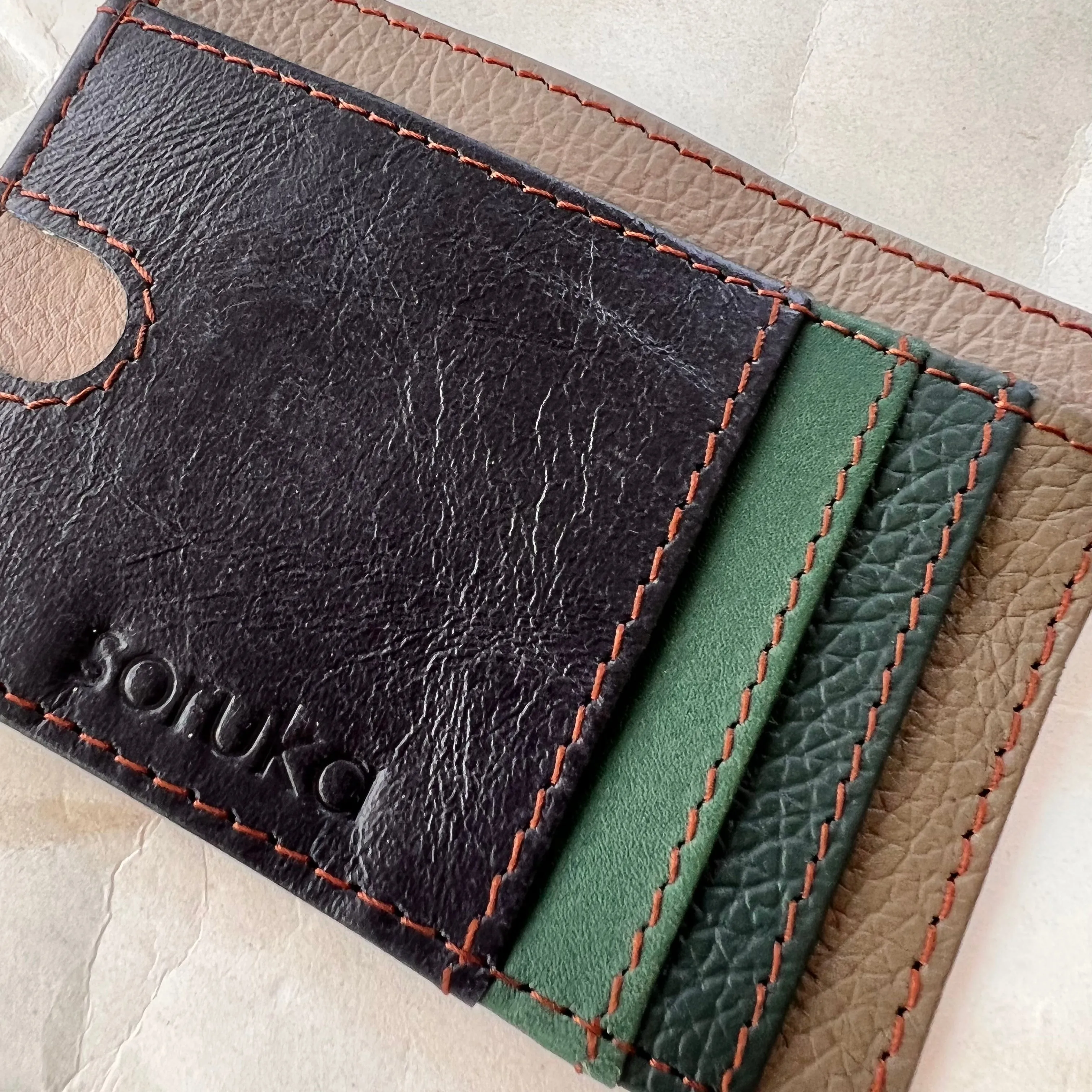 Soruka - Axel Card Slot Wallet, Navy & Grey