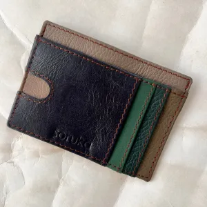 Soruka - Axel Card Slot Wallet, Navy & Grey