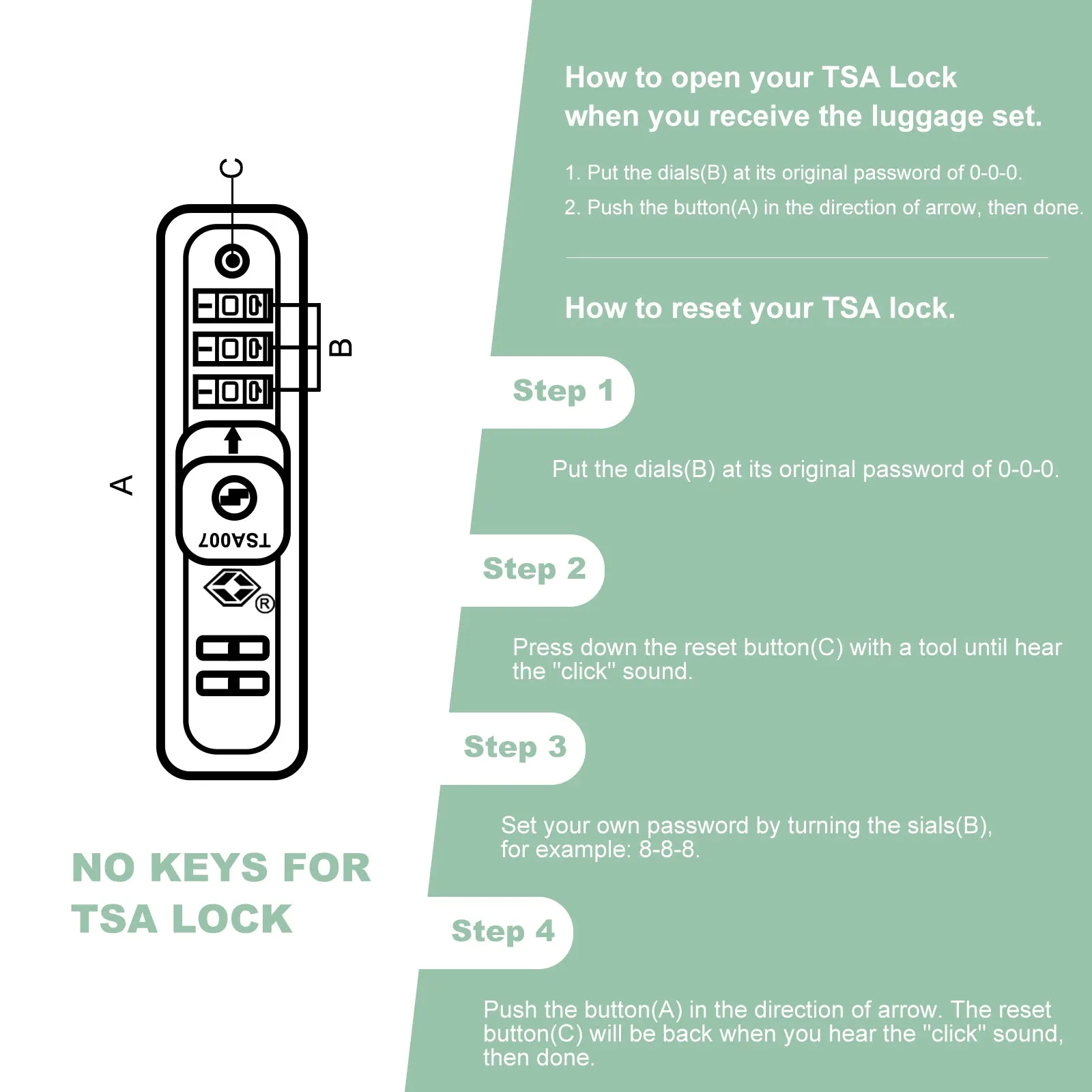Streamdale Expandable Luggage with TSA Lock