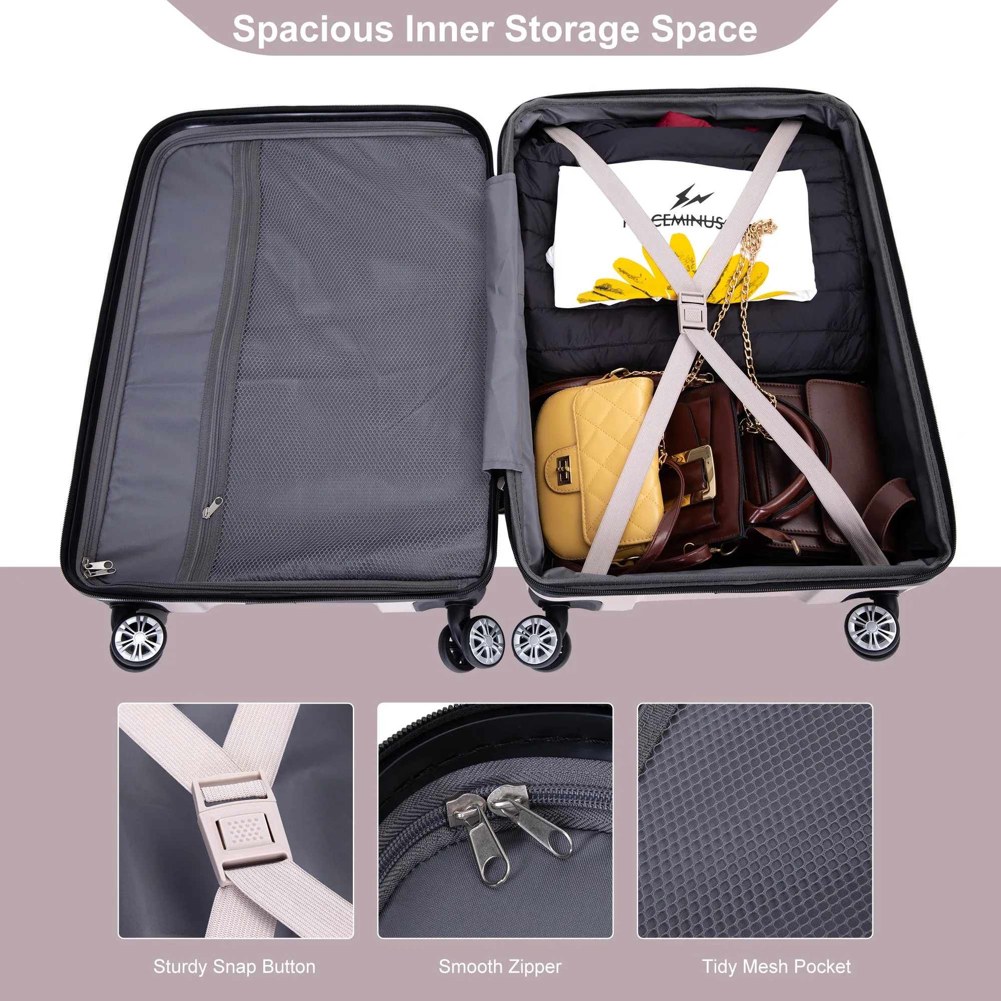 Streamdale Expandable Luggage with TSA Lock