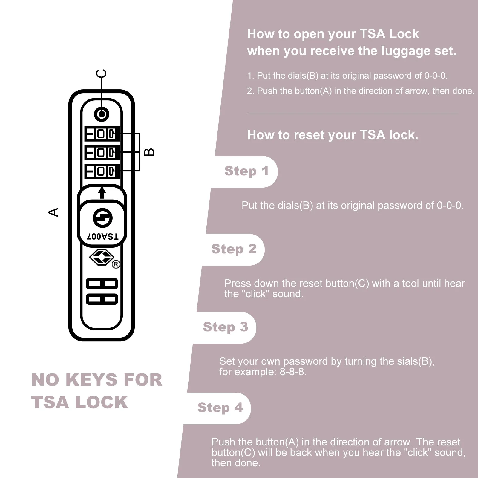 Streamdale Expandable Luggage with TSA Lock