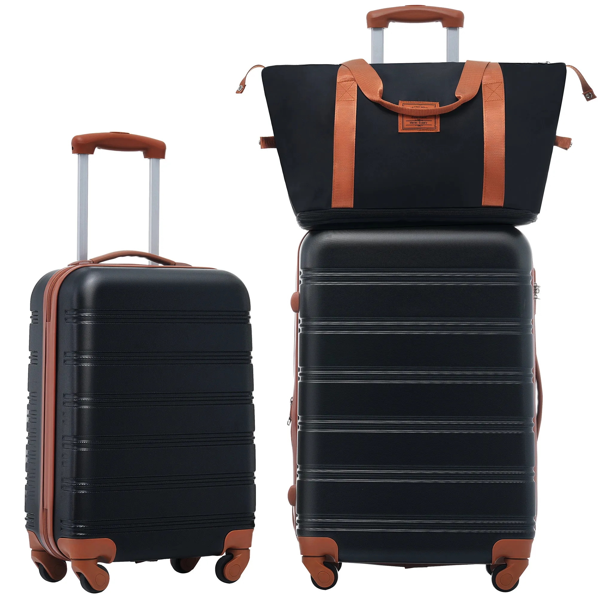 Streamdale Hardshell Luggage Sets 2Pcs   bag Spinner Suitcase with TSA Lock Lightweight 20"   24"