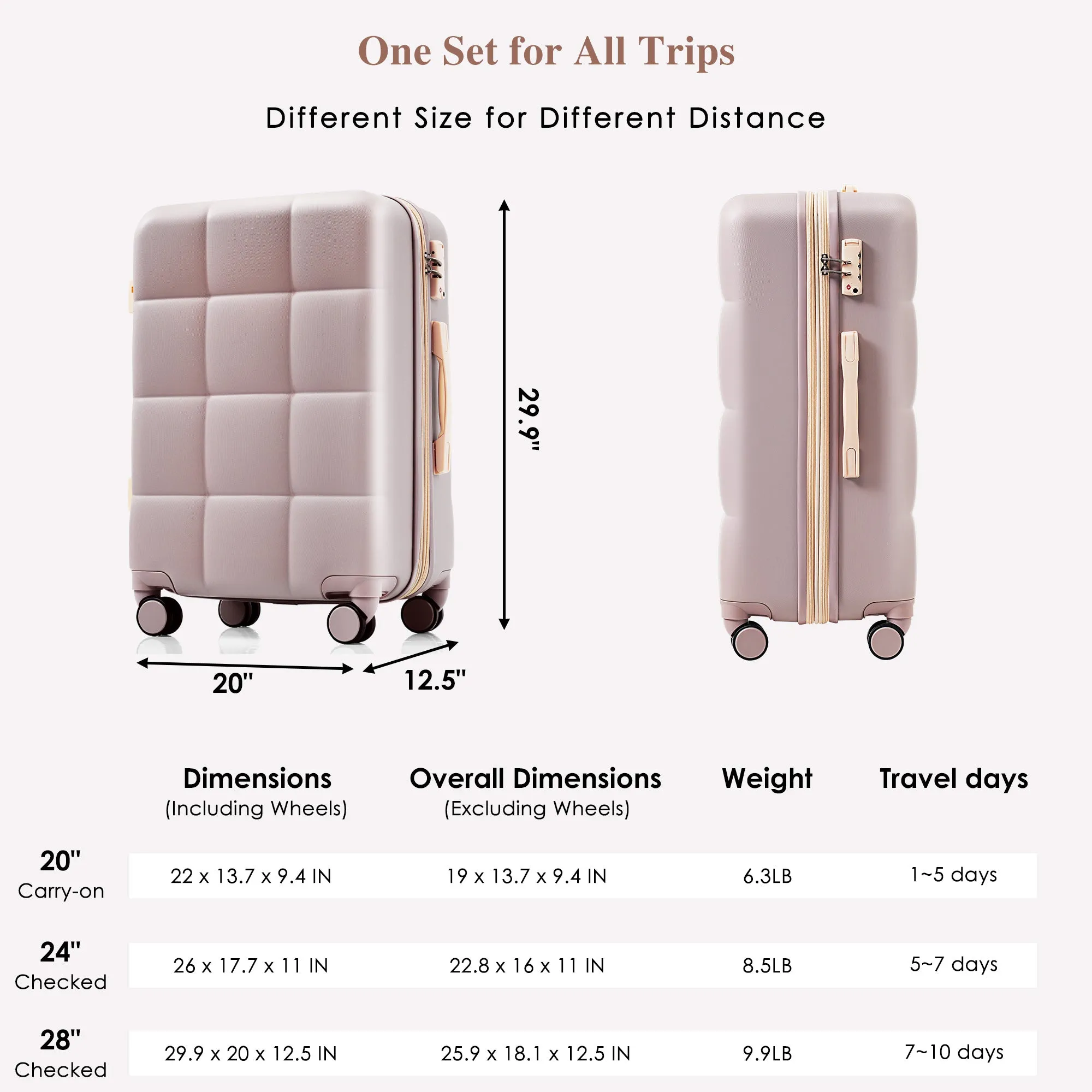 Streamdale Luggage Set of 3