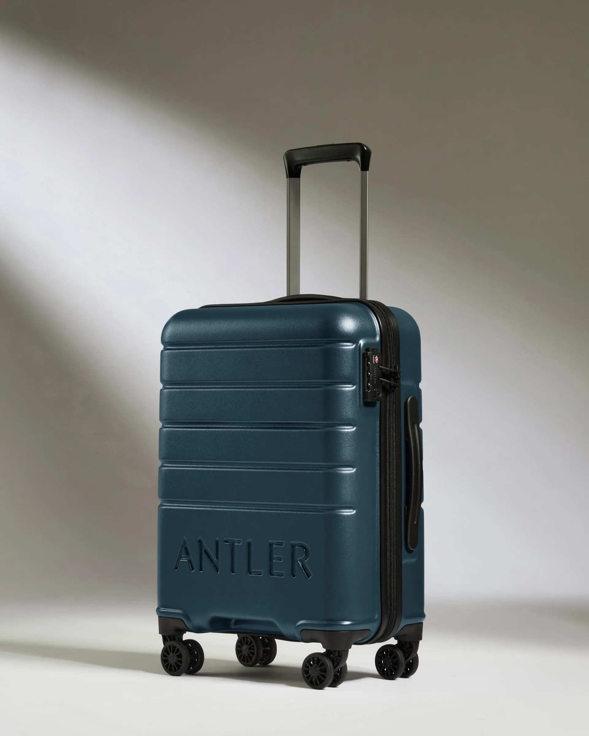 Suitcase Set in Mid Blue - Logo