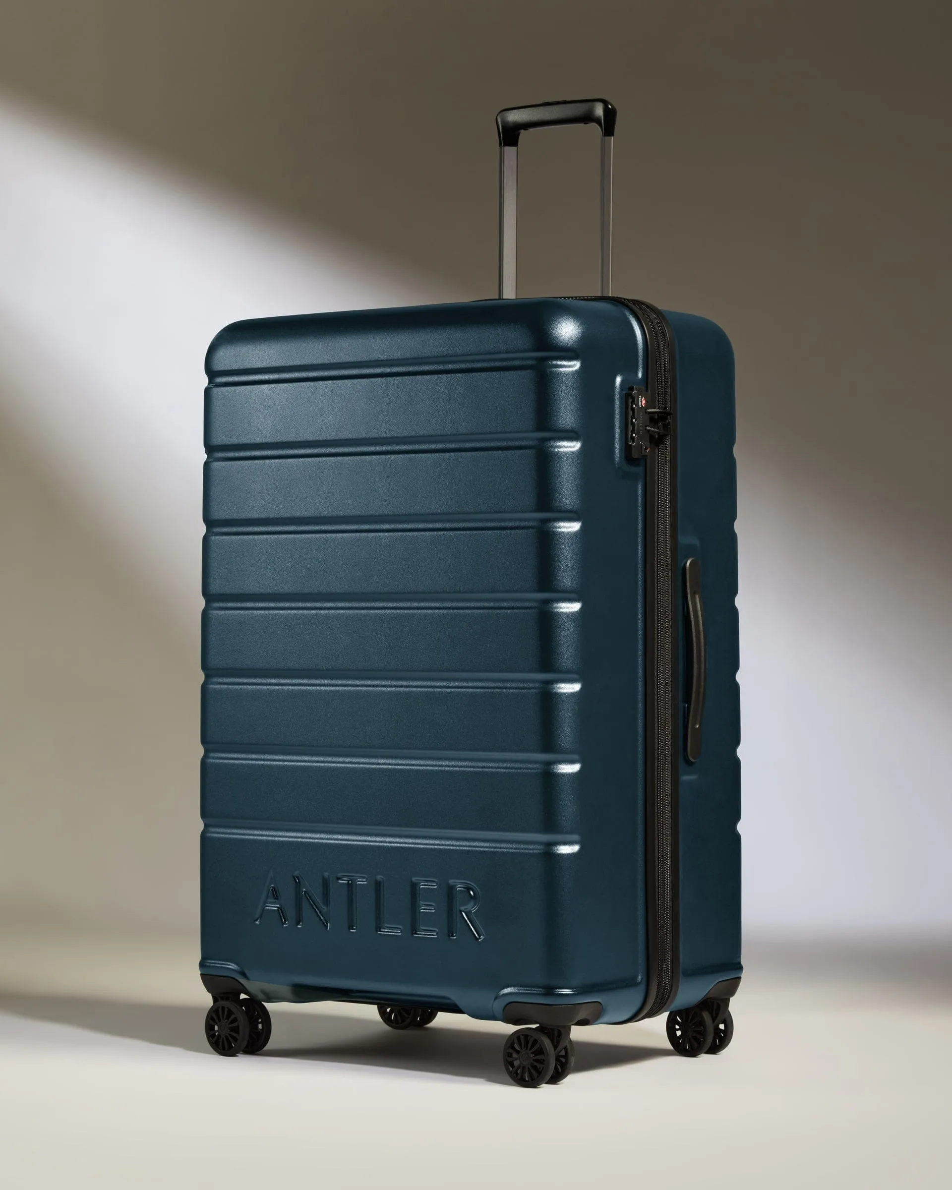 Suitcase Set in Mid Blue - Logo