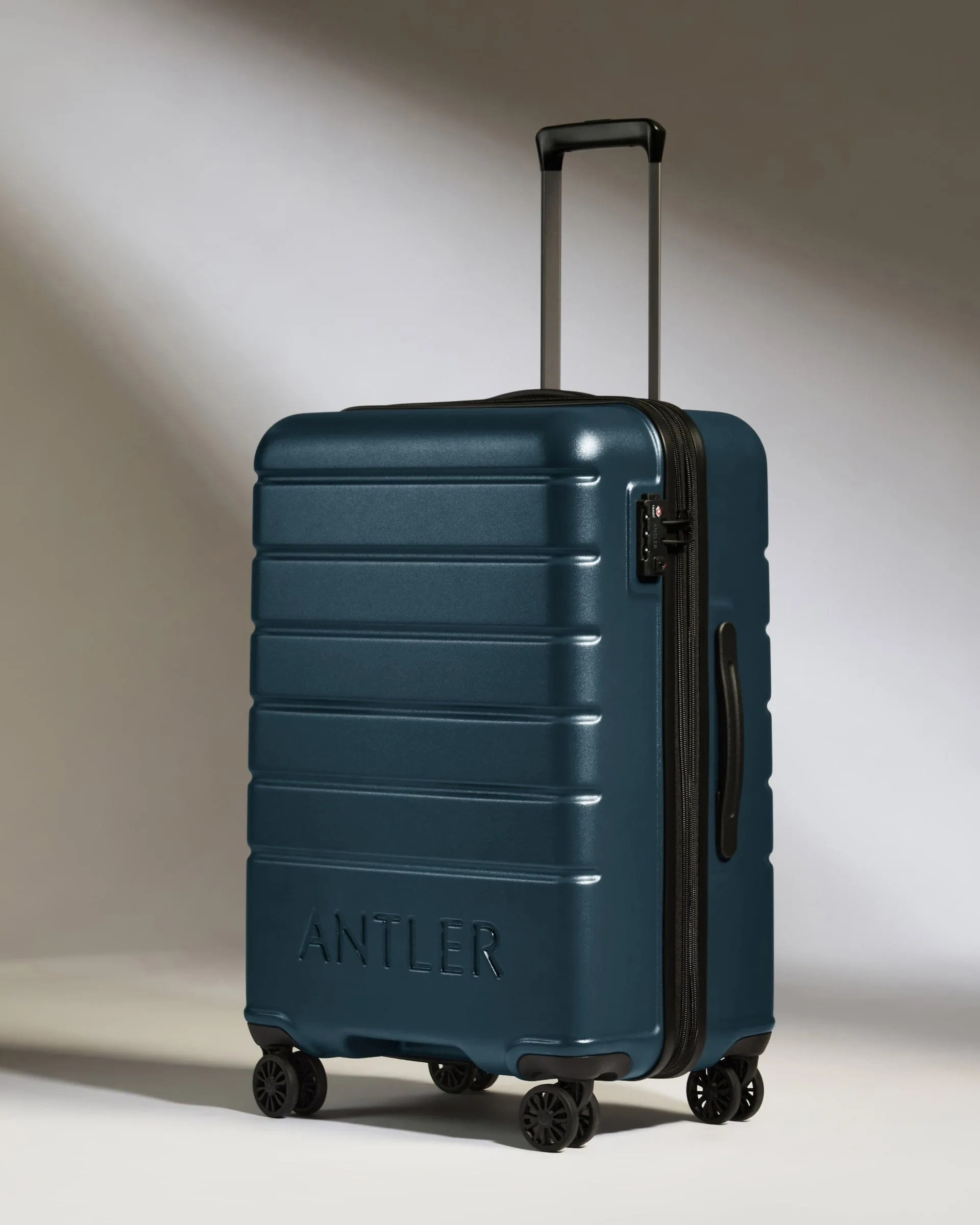 Suitcase Set in Mid Blue - Logo