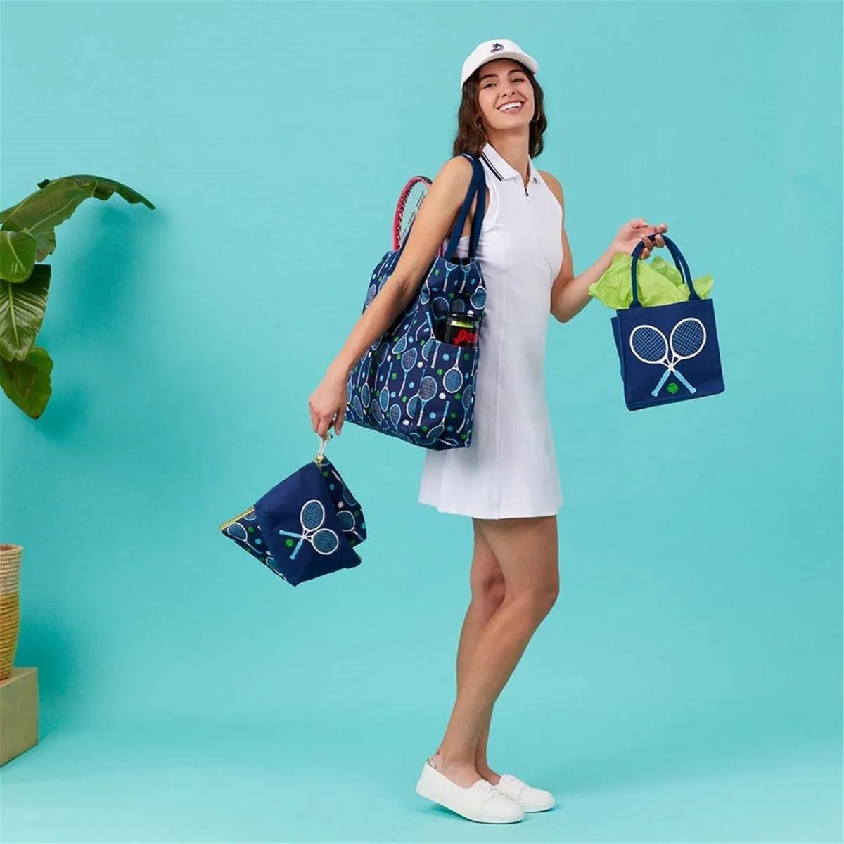 Tennis Navy Solo Reusable Itsy Bitsy Gift Bag