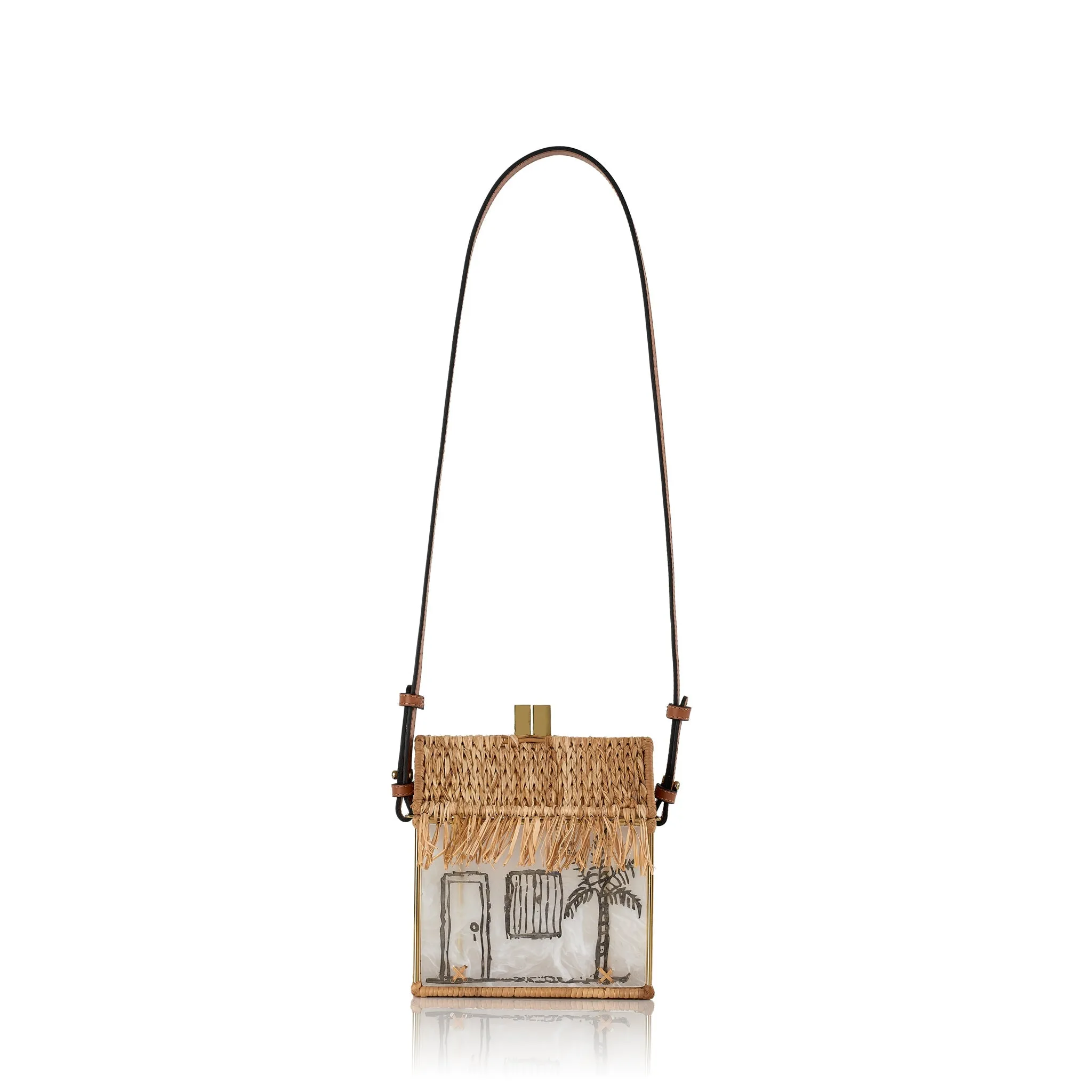 Uxu?? Gold Bag White