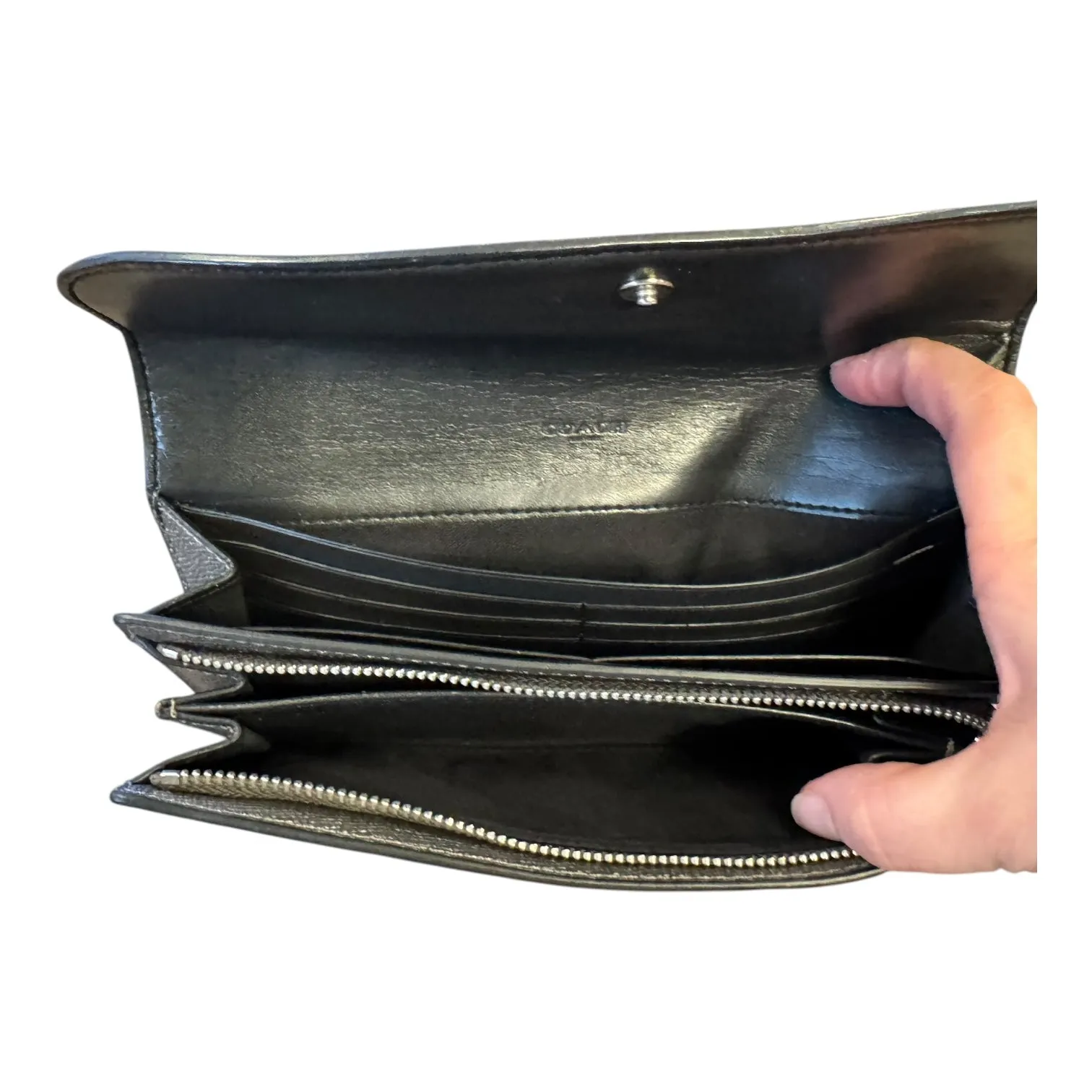 Wallet Designer By Coach In Multi, Size:Large