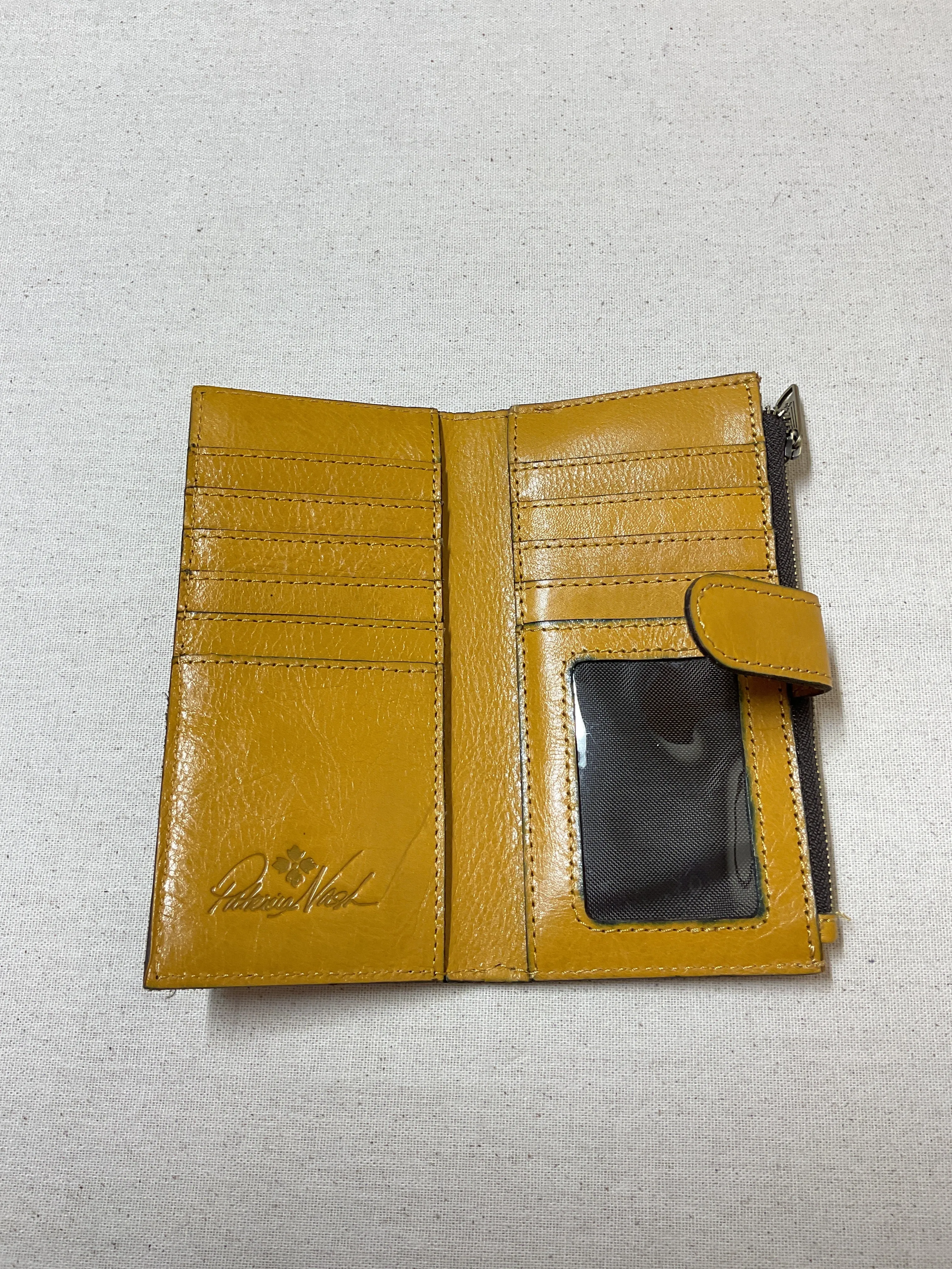 Wallet Designer By Patricia Nash In Yellow, Size:Medium