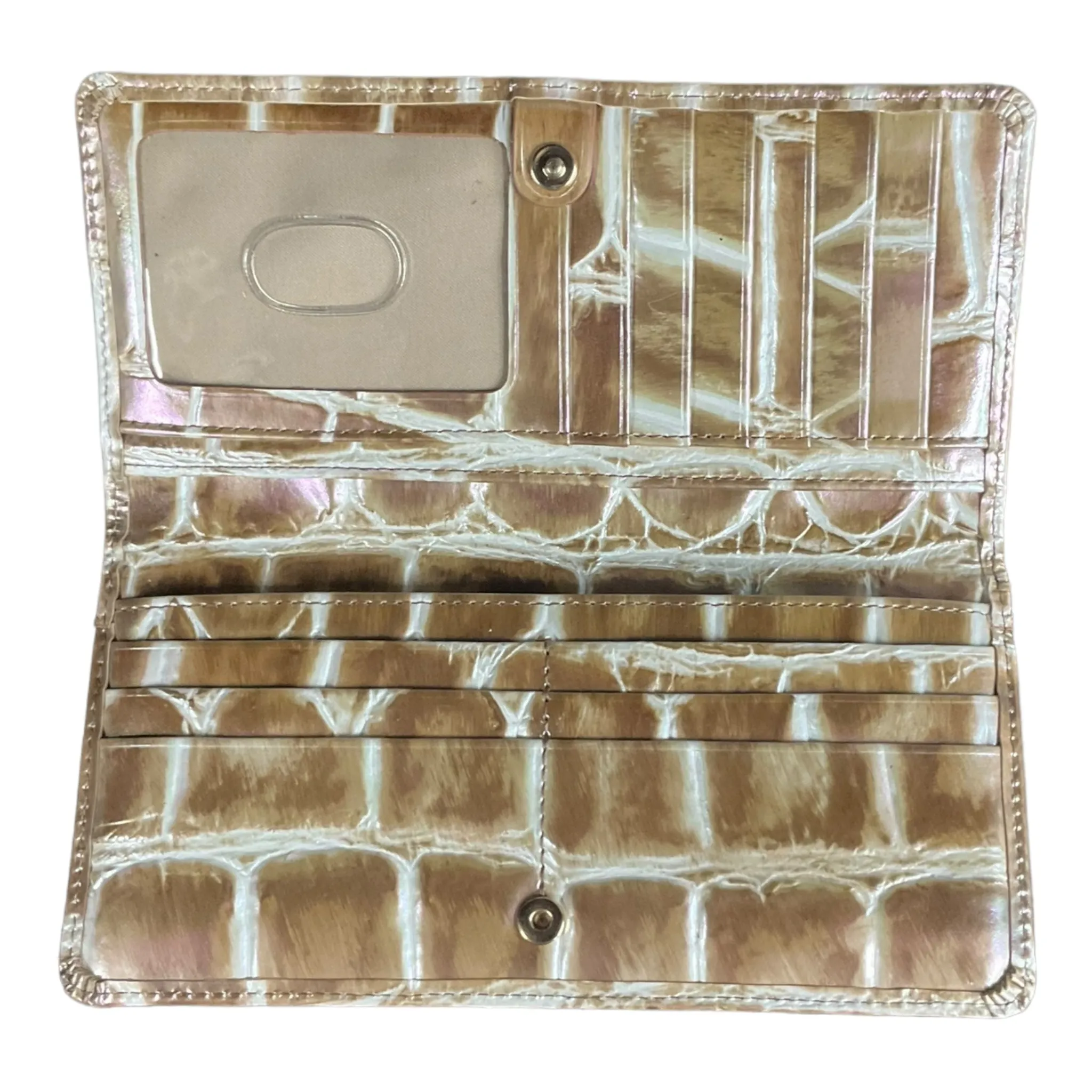 Wallet Leather By Brahmin, Size: Large