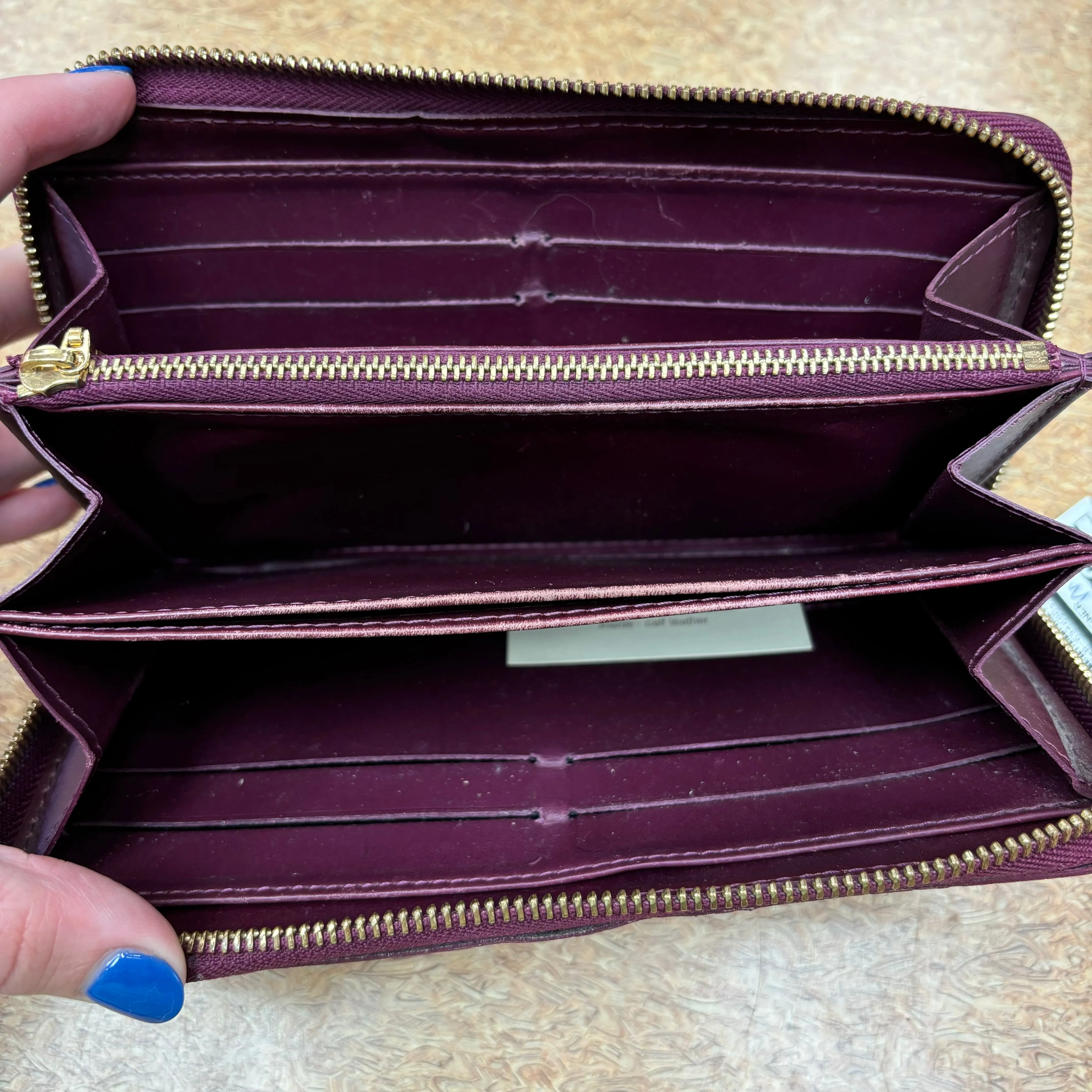 Wallet Luxury Designer By Louis Vuitton In Maroon, Size:Small