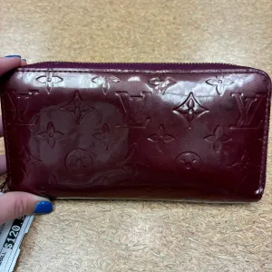 Wallet Luxury Designer By Louis Vuitton In Maroon, Size:Small